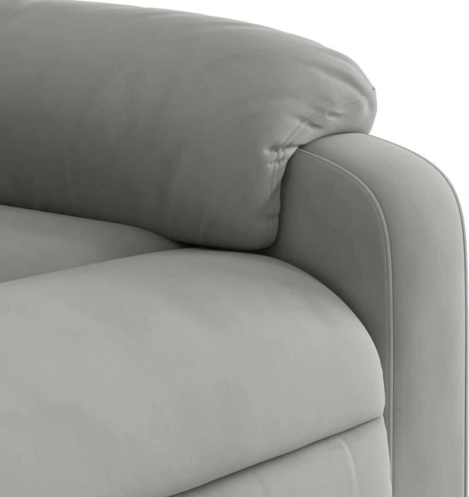 Produktbild VidaXL Massagesessel Hellgrau Mikrofasergewebe,Farbe