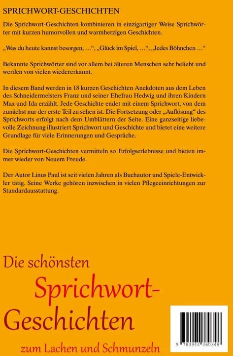 Produktbild Die schönsten Sprichwort-Geschichten zum Lachen und Schmunzeln (Deutsch, Linus Paul, SingLiesel, 2018)