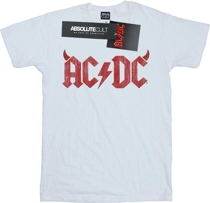 AC/DC Horns Logo Baumwolle Boyfriend TShirt (4XL)