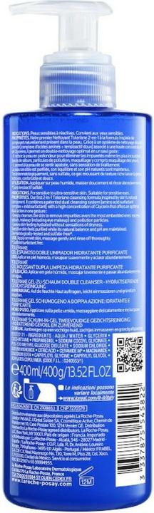 Valori nutrizionali e ingredienti La Roche Posay Toleriane Detergente Doppio (Gel detergente, 400 ml)