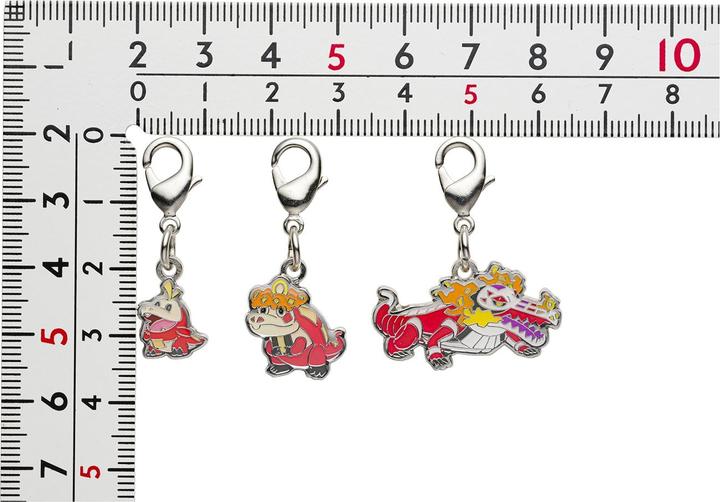 Actual product image Pokémon Pokemon Center - Fuecoco Crocalor Skeledirge keyring - 3 pieces