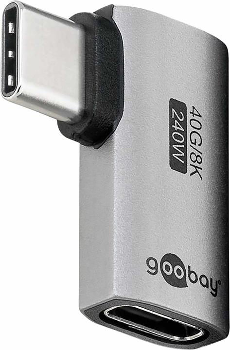 Goobay USB-C-Adapter horizontal 90°, USB4 (240 W)
