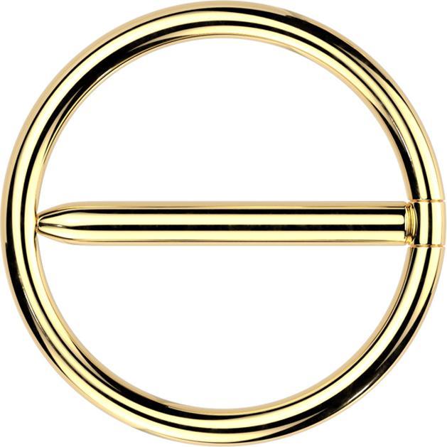 Produktbild Star Piercing Segmentring Stab klappbar vergoldet (ohne Messing, Titan G23)