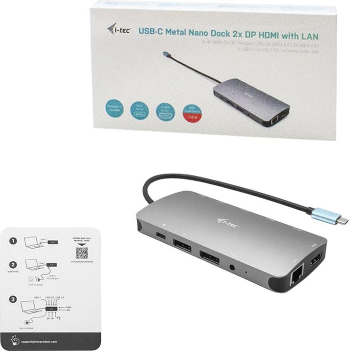 Actual product image i-tec Nano (USB-C, 2 Ports)