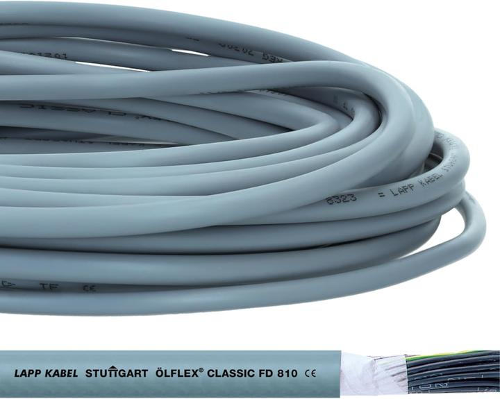 Image du produit Lapp 10 Meter 0026131 ÖLFLEX CLASSIC FD 810 Steuerleitung 3x1 mm² grau mit grün-gelbem Schutzleiter (10 m)