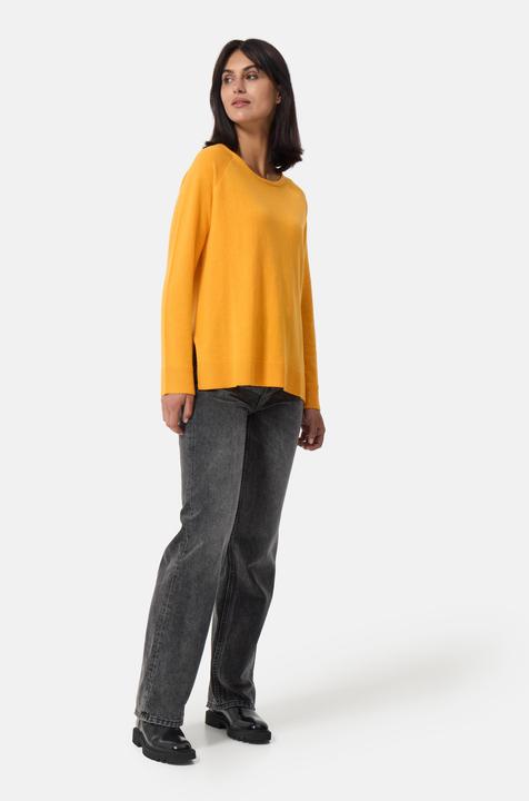 Immagine prodotto Cash-Mere Maglia in cashmere con scollo rotondo e spacchi laterali (S)
