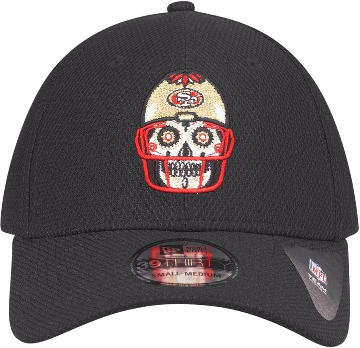 Actual product image New Era 39Thirty Stretchfit Diamond NFL Sugar Skull (S, M)