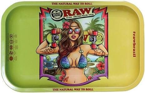 Produktbild RAW Rolling Tray M Brazil Metal 175 x 275mm