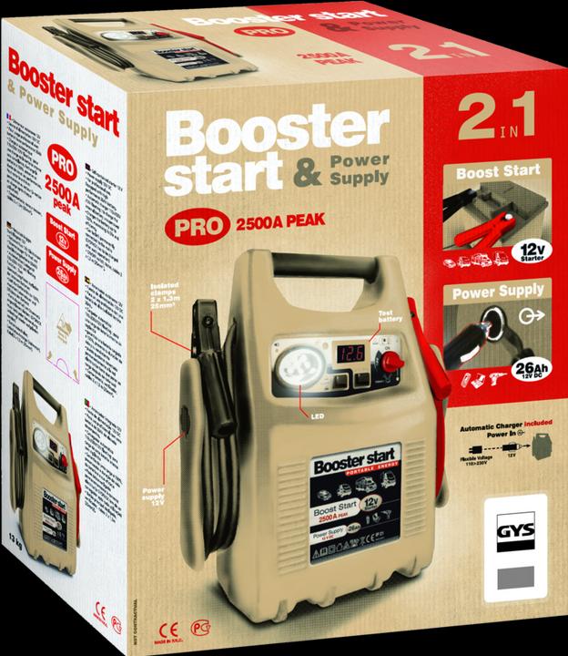 Image du produit GYS Système de démarrage rapide Gyspack 750 026179 Courant de démarrage (12 V)=750 A Arbeitsl (2500 A, 28000 mAh)