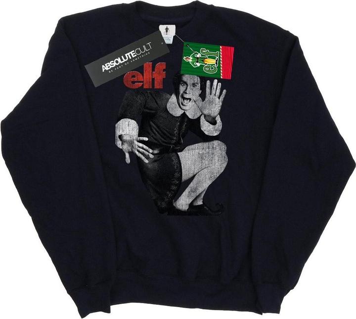 Elf Mono Distressed Poster Sweatshirt (XXL)