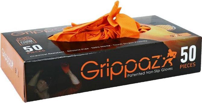 Produktbild P2R Chemikalienbeständige Nitrilhandschuhe mit Fischschuppen für Werkstätten, öl- und benzinbeständig (XL)