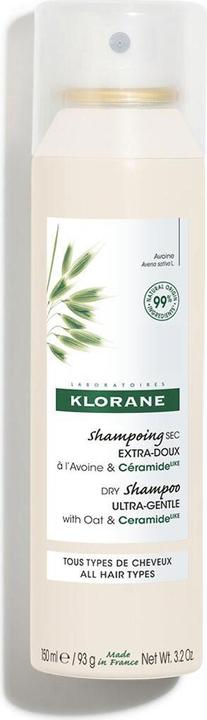 Actual product image Klorane Oats & ceramide (150 ml, Dry shampoo)