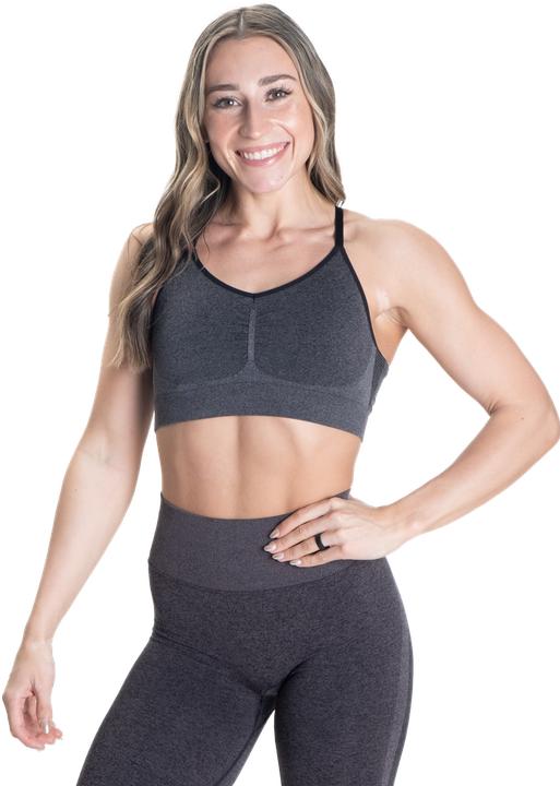 Actual product image Better Bodies Curve Scrunch Bra - Black Melange (XS)