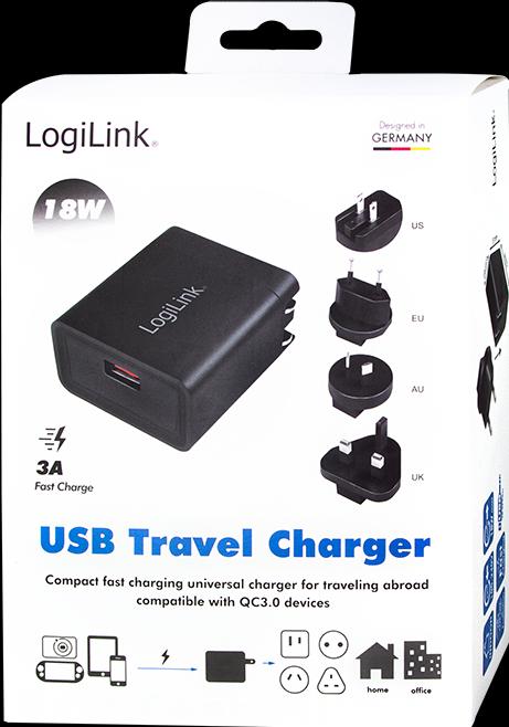 Produktbild LogiLink USB Travel Charger (18 W)