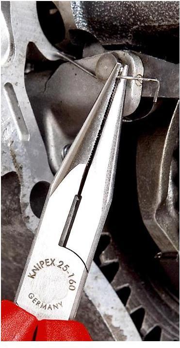Image du produit Knipex Pince demi-ronde avec tranchant (pince radio) 25 02 160 SB (215 mm)