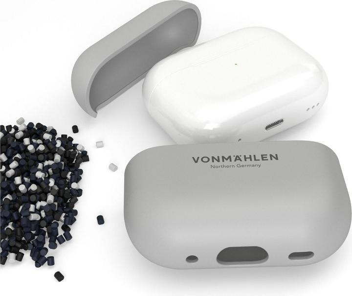 Actual product image Vonmählen Thin Case for AirPods Pro 2nd Gen Light Gray (Headphone sleeve)