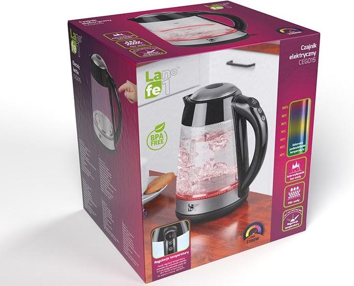 Produktbild Lafe CEG015 Wasserkocher schwarz (1.70 l)