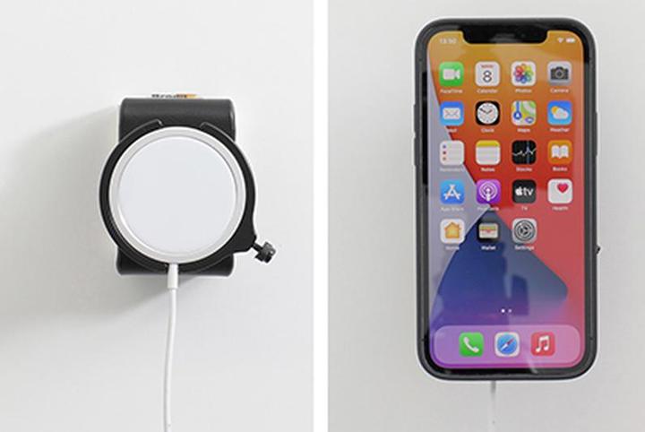 Actual product image Brodit MagSafe Halter ohne Kugelgelenk mit KFZ-Ladeadapter