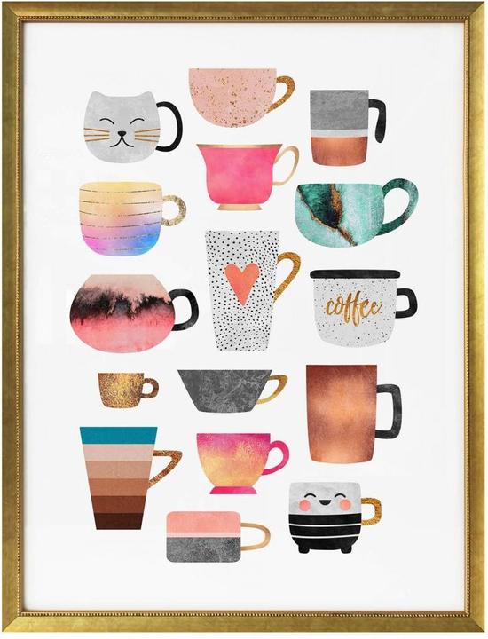Produktbild Trenddeko Kaffeetassen: Buntes Allerlei (120 x 150 cm)