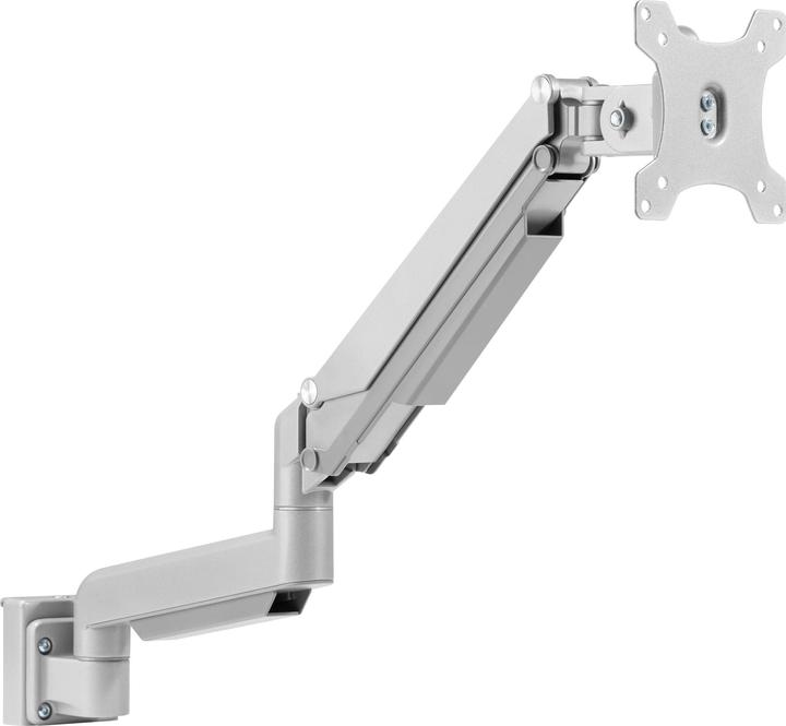 Immagine prodotto InLine Supporto per monitor con sollevatore per parete a lamelle grigio argento (Muro, Soffitto, 32.01")