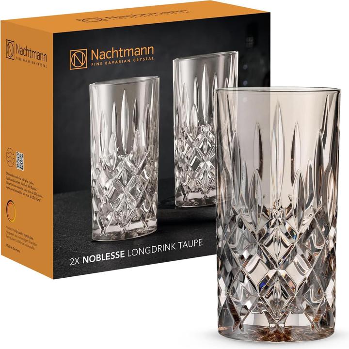 Produktbild Nachtmann Noblesse Longdrink Taupe Set 2tlg (0.40 l, 2 x)