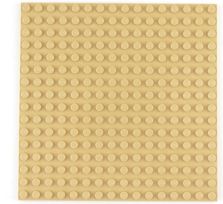 Actual product image LEGO 16x16 Building Plate tan - 1 piece - Tan 91405 NEW (91405, LEGO Accessories)