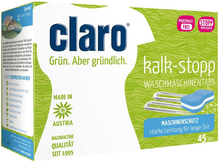 Claro Pastilles anticalcaires écologiques 45 pièces