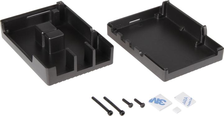 Produktbild Joy-it Pi Aluminiumgehäuse als Kühlkörper in schwarz für das 4 B