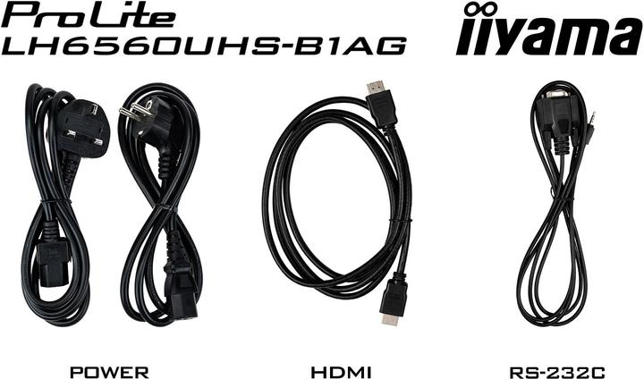 Actual product image iiyama ProLite LH6560UHS-B1AG (3840 x 2160 Pixels, 65")