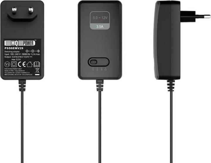 Produktbild Velleman STECKERNETZTEIL - EINSTELLBAR - 5 TO 12 VDC - 42 W - 3.5 A max.