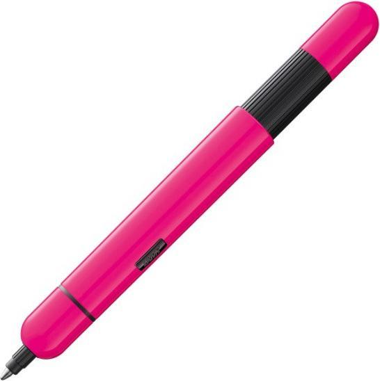 Lamy Penna tascabile retrattile biros pico rosa neon con meccanismo a doppio pulsante, con una sola (Rosa neon, 1 x)