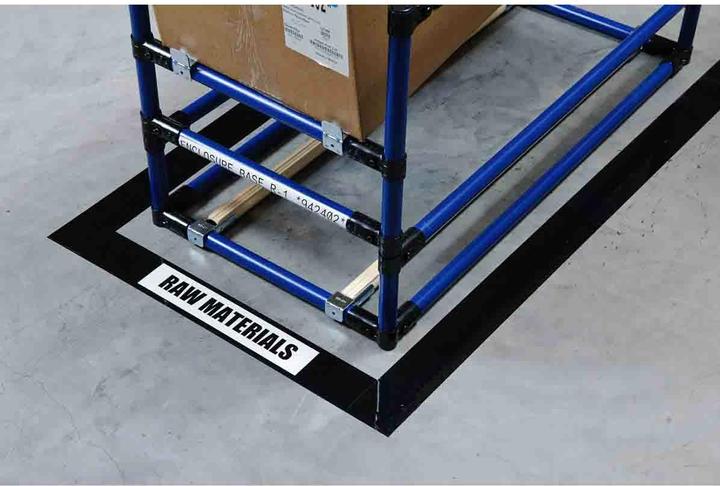 Immagine prodotto Brady B-514, ToughStripe, nastro adesivo per pavimenti, poliestere, nero, 50,8 mm x 30 m (104310) (50.80 mm)
