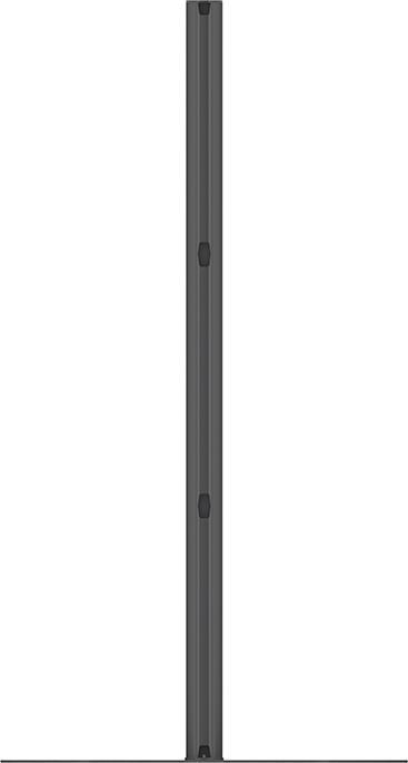 Image du produit Multibrackets Plaque de sol avec colonne, pour série Pro, aluminium, noir