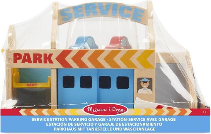 Melissa & Doug Tankstelle mit Parkhaus