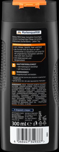 Actual product image dm Balea MEN Deep Sensation (300 ml)
