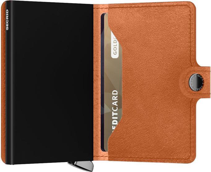 Actual product image Secrid Premium mini wallet Basco cognac