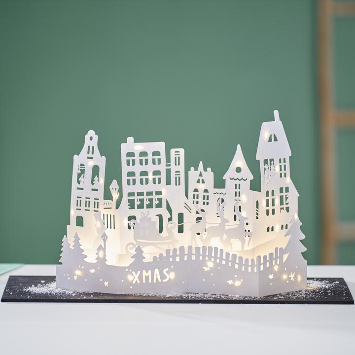 Produktbild VBS Papier-Silhouette "Weihnachtsdorf"