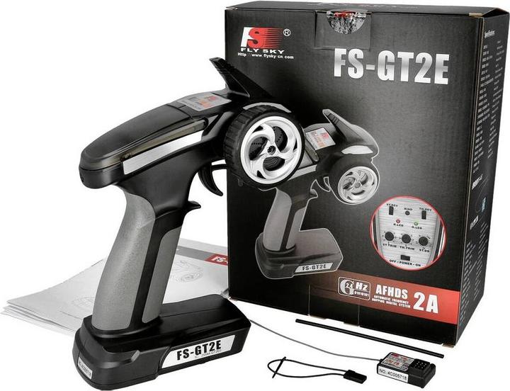 Produktbild Fly Sky FlySky FS-GT2E Pistolengriff-Fernsteuerung 2,4 GHz Anzahl Kanäle: 8 inkl. Empfän