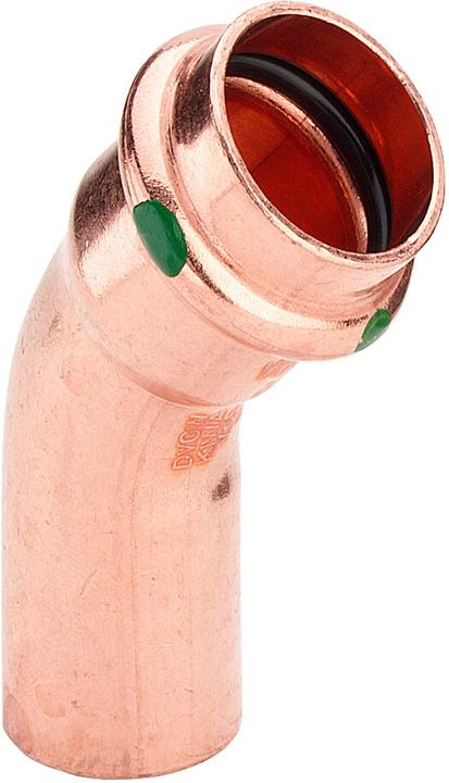 Actual product image Viega Profipress bend 45° 12 copper/blank, 292577 (Press connection)