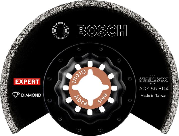 Bosch Professional Zubehör EXPERT Grout Segment Blade ACZ 85 RD4 Blatt für Multifunktionswerkzeuge, 85 mm