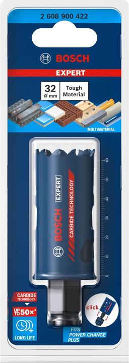 Immagine prodotto Bosch Professional Zubehör Sega a tazza EXPERT Tough Material, 32 x 60 mm (32millimetri)