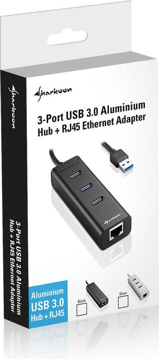 Produktbild Sharkoon Alu Hub (USB-A, 1 Ports)
