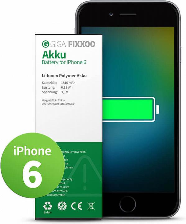 Produktbild Giga Fixxoo iPhone 6 Akku (Akku, iPhone 6)