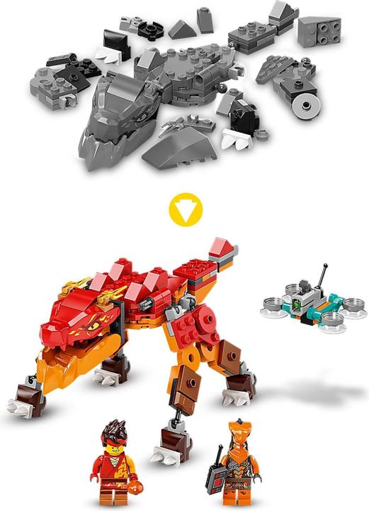 Actual product image LEGO Kai's Fire Dragon EVO (71762, LEGO Ninjago)