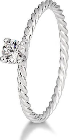 Breuning Verlobungsring Kordel (57, 585/14 K Gold)