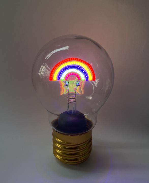 Produktbild Total Juggling iTotal - Glühbirnenförmige Lampe - Regenbogen