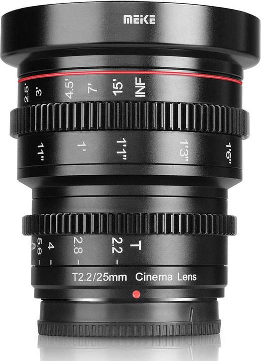 Actual product image Meike 25mm T2.2-22 MFT Cine Lens (Micro Four Thirds, APS-C / DX)