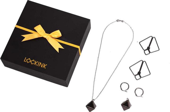 Actual product image Lockink Nipple Clamps with Heavy Pendant - grey