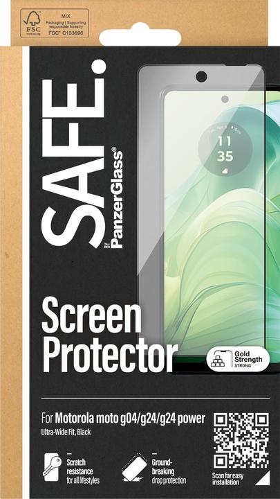 Produktbild Safe Ultra-Wide Fit (1 Stück, Motorola Moto G04, Motorola Moto G24 Power, Motorola Moto G24)