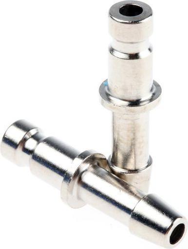 Actual product image Rs Pro Pneumatic quick-release coupling brass, hose coupling, 4mm Rectus 20, Rectus 91, Walthe (4 way distributor, 4 mm)